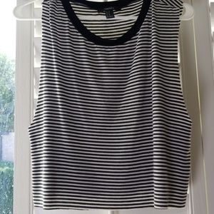 Striped crop top.